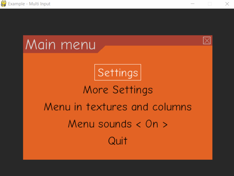 This example features all widgets available on pygame-menu